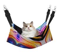 QHZLY Velvet Gribouillage Art to the Pap Hamac L pour petits animaux de compagnie - Confortable et respirant pour chats, lapins, furets