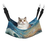 QHZLY Velvet Wave Voile Mouette Hamac M pour petits animaux de compagnie - Confortable et respirant pour chat, lapin, furet