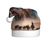 QHZLY Western Icons Chapeau de Noël pour adultes en peluche Accessoire de fête pour festivals et événements
