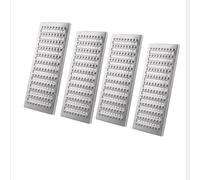 QHZYMX Canal de Drainage 304 Stainless Steel Drain Cover, Heavy Duty Anti-Slip Trench Grate - W 10 15 20 25 30 35 40 Cm, Load-Bearing 4400lbs Pro Channel Covers(4 pcs,58x20X2.5cm/22.8x7.9x1in)