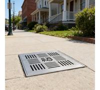 QHZYMX Canal de Drainage Couvercle De Grille Drainage Canaux 30 35 40 45 50 55 60 Cm, Système Tranchée Canal Grilles Sol, Solutions D'assemblage Pratiques(30x30cm/12x12in)