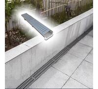 QHZYMX Canal de Drainage Ensemble De Caniveaux Drainage Robustes Adaptés Aux Systèmes Fossés Extérieurs À Fort Trafic, Grille Résistante l'usure(LxWxH-100x30X15cm/39.4x11.8x5.9)