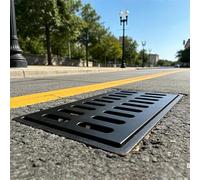 QHZYMX Canal de Drainage Grille De Drainage pour Allées Carrossables, Couvercle pour Tranchées Parcs/Campus, Panneau Couverture Robuste en Fonte Ductile pour Caniveaux(20x14x0.8in/50x35X2cm)