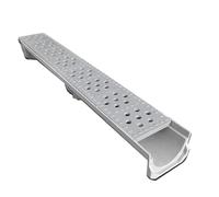 QHZYMX Canal de Drainage Grille D'évacuation des Eaux Pluviales en Résine Composite, Caniveaux Dissimulés, Montage Encastré, Protection De Toiture, Anti-Obstruction(Style 2,39.4x5.9x7.9/100x15X20cm)