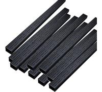 QHZYMX Canal de Drainage Système Caniveaux Noirs avec Grille en Acier 304, Kit Drainage 1, 2, 5 Ou 10 Pièces pour Usage Intérieur Et Extérieur/sous Terrasse, Canal Commercial(10 pcs,7X5cm/2.8x2in)