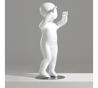 QHZYMX Mannequins Corps Entier Présentoirs Mannequin Légers Tout Le Corps avec Support, Taille Enfant/Enfant, Dessus Table, en Denim/Vestes, Mannequins Forme Robe Torse Détachables(Type 7)