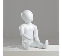 QHZYMX Mannequins Corps Entier Torse Mannequin Petit Enfant La Couture, Mannequins Complets Tout-Petits Blancs avec Base en Métal, D'affichage Robe Commerciale(Typle 3)