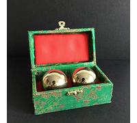 Qi-Gong Boules de massage en titane chromé 35 mm
