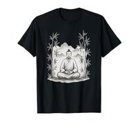 Qi Gong Meditation Style Encre Chinoise Art Zen Minimaliste T-Shirt