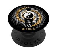 Qi Gong - Yin Yang, Tai Chi, Qigong PopSockets PopGrip Adhésif