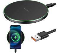 Qi Induction Charger Fast Wireless Charger Compatible With I-Phone 16/15/14/13/12/11 Pro Max Plus,For Sam-Sung Ga-Laxy S25 Ultra/S24 Plus/S23 Fe/S22/S21/S20 Goo Gle Pixel 9 Pro 8
