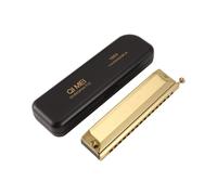 QI MEI Harmonica Chromatique 16 Trous 64 Sons Orgue à Bouche Instrumentos Clé de C Instruments de Musique Professionnels