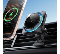 Qi2 15W Support Telephone Voiture Magsafe Avec Cryoboost, Chargeur Magsafe Voiture Sans Fil Magnétique Pour Iphone Air 17 16 15 14 13 12, Google Pixel 10, S25, Chargeur De Refroidissement Rapide