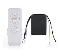 QIACHIP Ventilateur de plafond et lumières kit récepteur avec télécommande sans fil 4 chronométrages et 3 vitesses