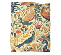 QIACVYDKZ Couverture Épaisse Et Chaude en Flanelle - Imprimée 3D Botanique Floral Couverture Couverture De Canapé Couvertures Toutes Saisons pour Voyager, Lit Ou Canapé 50x60inch(127x152cm)