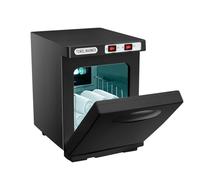 QIAKEFE Chauffe-Serviettes Stérilisateur,5L Chauffe-Serviettes Sèche-Serviettes,176°F Armoire Désinfection Chauffante Professionnelle,pour Maison,Spa Salon de Beauté Salle de Bain Hôtel (Noir)