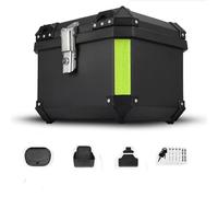 QIAKEFE Top Case Moto,Coffre Moto Universel,Alliage D'aluminium Valise à Casque,avec Serrure de Sécurité,Imperméable,Valise de Voyage pour Ranger Les Casques et Autres équipements D'équitation (57L)