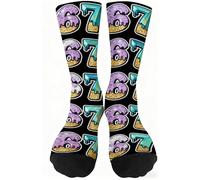 Qiamia New 67 Socks, Funny 67 Baseball Socks for Men Women, Handmade Custom Six Seven Sock (Style B)