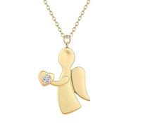 QIAMNI Collier ange d'amour : cuivre pur galvanisé, alliant élégance et bénédiction