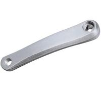 QIAMNI Ensemble de bras de manivelle gauche pour vélo - 170 mm - En aluminium - Vitesse unique - Pour VTT (trou carré/trou losange) - Trou losange - Argenté