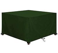 QIANC Housse Salon de Jardin,240x160x100cm(945x63.0x39.4in) Housse Table de Jardin Patio,Imperméables, Anti-UV, Coupe-Vent Robuste 420D Oxford Tissu Housse de Protection，Vert