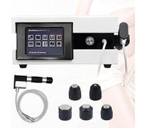 QianCruxtacy Appareil de Physiothérapie à Ondes de Choc avec Écran Tactile pour la DE et Les Douleurs, Dispositif Pneumatique Non Invasif avec 5 Têtes pour Le Traitement Musculaire Profond A