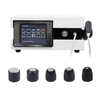 QianCruxtacy Appareil Non Invasif de Thérapie par Ondes de Choc pour la Gestion de la Douleur et la DE, 5 Têtes de Massage pour Une Physiothérapie Ciblée et Une Relaxation Musculaire A