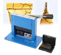 QianCruxtacy Machine à Sceller Manuelle Polyvalente avec Marqueur de Date Réglable, Sertisseuse Robuste pour Tubes jusqu'à 53mm, Parfaite pour Laboratoires et Petites Productions