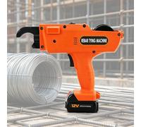 QianCruxtacy Pistolet à Ligaturer électrique Portatif pour Barres D'armature, avec 2 Batteries Lithium De 4500 Mah, 100 M De Fil De Ligature, pour Ponts, Tunnels Et Travaux De Fondation 8 * 34