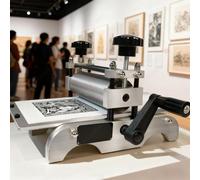 QianCruxtacy Presse d'artiste pour Impression Détaillée en Taille-Douce et en Relief, Machine Manuelle de Qualité Professionnelle pour Créer des Œuvres d'art Uniques sur Divers Supports