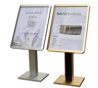 QianCruxtacy Support Commercial sur Pied pour Affiches Silver-50 * 70