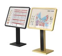 QianCruxtacy Support De Signalétique sur Pied pour Affiches Silver-50 * 70