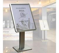 QianCruxtacy Support Professionnel sur Pied pour Affiches Silver-50 * 70