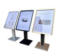 QianCruxtacy Support sur Pied pour Affiches Et Signalétique Black-60 * 80