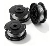 QianDanS Lot de 3 bobines et fil pour débroussailleuse Bosch ART 23 et ART26, EasyGrassCut 23, EasyGrassCut 26, EasyGrassCut 18, 18-230, 18-260, LI Remplace F016800569 F016800385 Noir
