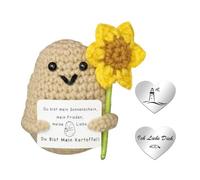 qianduoduo Pomme de terre positive « Ich liebe Dich » - Cadeau d'anniversaire pour femme et homme - Cadeau d'anniversaire pour elle - Cadeau pour petite amie, partenaire - Cadeau d'anniversaire de