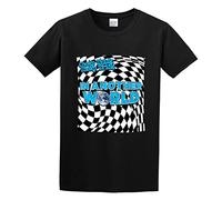 QIANFANGHUI Cheap Trick in Another World Vintage T Shirt for Men Black XL