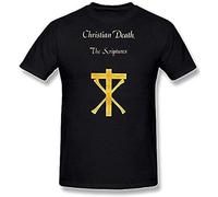 QIANFANGHUI Men's Christian Death T Shirt Black XXL