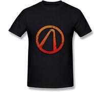 QIANFANGHUI Men's The Vault Borderlands Logo T-Shirt Black L