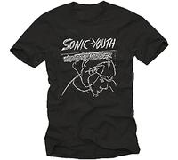 QIANFANGHUI Sonic Youth Confusion is Sex Mens T Shirt Black L