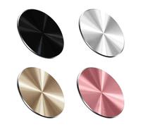 Qianfeng 4 Aimant Telephone,Aimant Telephone Voiture,Plaques Métalliques Autocollantes pour Téléphone Portable,Plaque Métallique,Aimant de Téléphone Portable,Autocollant Couleur Or Rose,Or,Noir,Argent