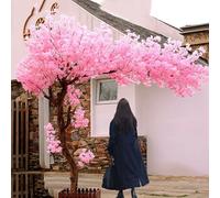 Qiang Arbre Artificiel Fleur Cerisier Plante Cerisier Rose Simulation élevée en Pot Souhaitant Arbre intérieur,pour Mariage Fête Bureau Jardin,Extended-1.8x1.2m/5.9x3.9ft