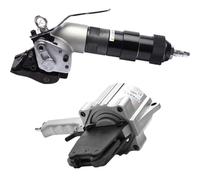 Qiang Cercleuse Pneumatique en Acier,Tendeur Et Coupe-Scelleuse, Presse à Balles Fendue Robuste pour Cerclage 19/25/32 Mm(0,75 Po/1 Po/1,25 Po) De Largeur,Emballage Portable cabletiewidth25mm