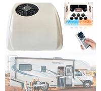 Qiang DC Climatiseur 2 en 1 de Toit RV avec Refroidissement et Chauffage - Système électrique pour Camping-Car, Voiture, Camion, Camper, 12V