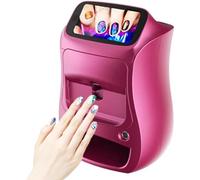 Qiang Imprimante d'art D'ongle Intelligente Automatique 3D,Machine Peinture à Ongles Modèle De Bricolage,Upport DIY/App/WiFi,Reconnaissance AI,Magasin D'aide pour Augmenter Les Revenus
