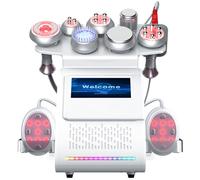 Qiang Masseur Amincissant de Corps 80K 9 en 1 Radiofrequence lipocavitation | Professionnel Machine Esthetique Professionnel Remodelage du Corps,radiofréquence,Vide,LED et EMS,équipement Multifonctionnel