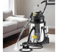 Qiang Nettoyeur de Tapis Multifonction Portable, Aspirateur Eau et Poussière Compact, Shampouineuse Extracteur, Accessoires Complets, Nettoyage Profond pour Tapis, Canapés, Rideaux et Sols 60L