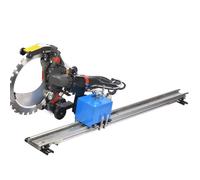 Qiang Rail Scie Annulaire Béton avec Bascule Rotative & Coupe Automatique - Support Alliage Aluminium 1.5/2/2.5/3 m, Profondeur Réglable, pour Béton, Acier, Sols, Murs - Levage par Bouton 3m