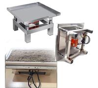 Qiang Table Vibrante en Béton - Banc Essai 35x35cm/50x50cm,Mini Plate-Forme De Vibration en Acier Inoxydable Table De Vibration électrique,pour Moulage Et Compactage,500 * 500mm