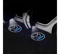 QIANGFAFA 2 Pièces Lumière Porte Voiture Projecteur D'Éclairage Porte pour Mazda MX-5 MX5 RF ND NC NB NA 1989-2023, Lumières Menées de Porte de Voiture Logo Éclairage D'entrée